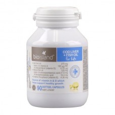 BioIsland 婴幼儿鳕鱼油 90粒